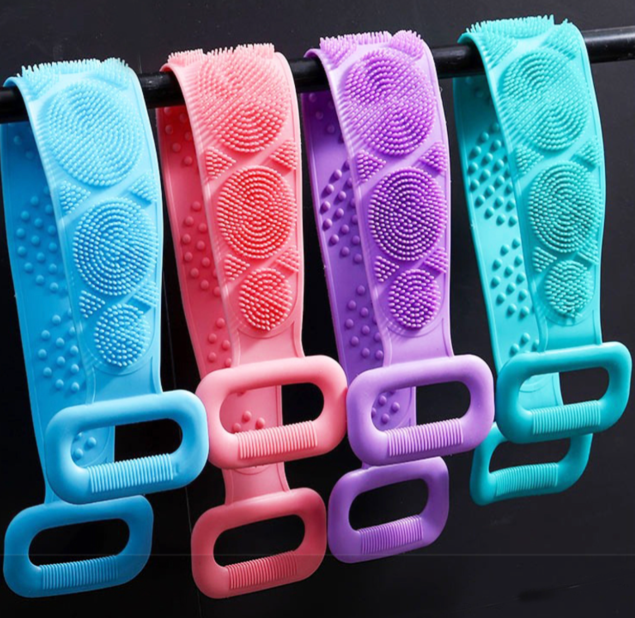 Escova Esfoliante Corporal Macia em Silicone - Ferramenta de Limpeza para Banho