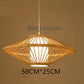 Candeeiro Luzes Pendentes Retro de Bambu Estilo Japones