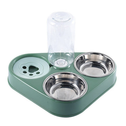Tigela de Alimentação para Cachorro e Gato com Garrafa de Água Automática