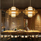 Candeeiro Luzes Pendentes Retro de Bambu Estilo Japones