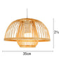 Candeeiro Luzes Pendentes Retro de Bambu Estilo Japones