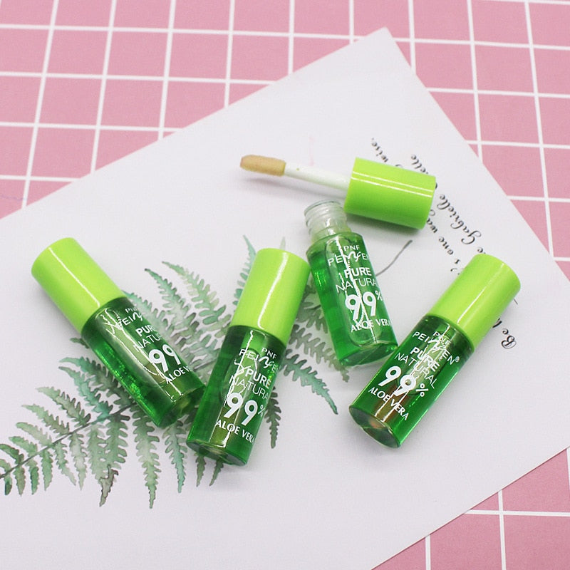 Descubra o Hidratante Natural Aloe Essence Lip Gloss