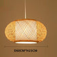 Candeeiro Luzes Pendentes Retro de Bambu Estilo Japones
