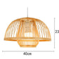Candeeiro Luzes Pendentes Retro de Bambu Estilo Japones