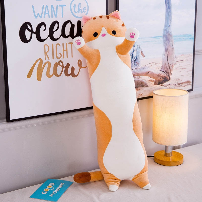 Travesseiro de Gato Peluche Macio e Bonito