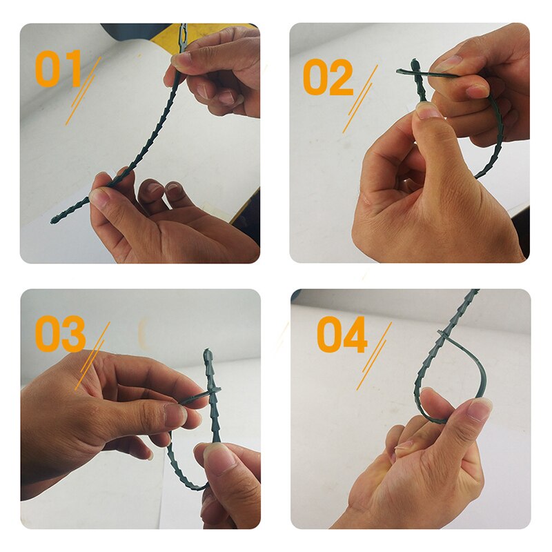 Braçadeiras Reutilizáveis para Jardim e Pomar