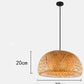 Candeeiro Luzes Pendentes Retro de Bambu Estilo Japones