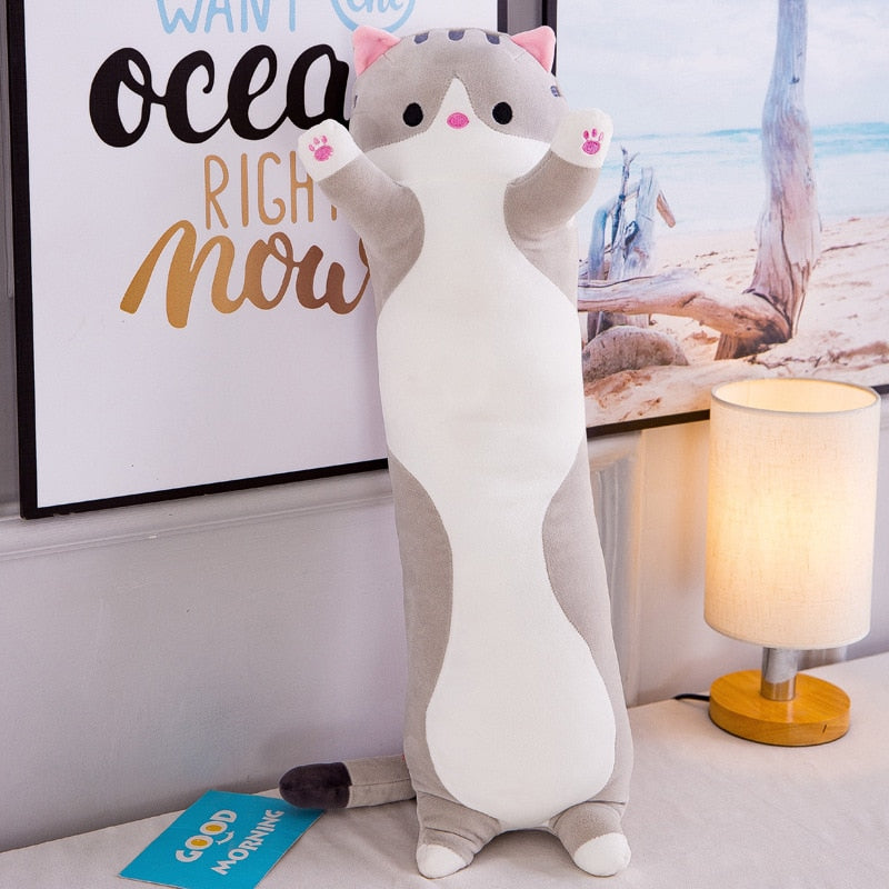 Travesseiro de Gato Peluche Macio e Bonito