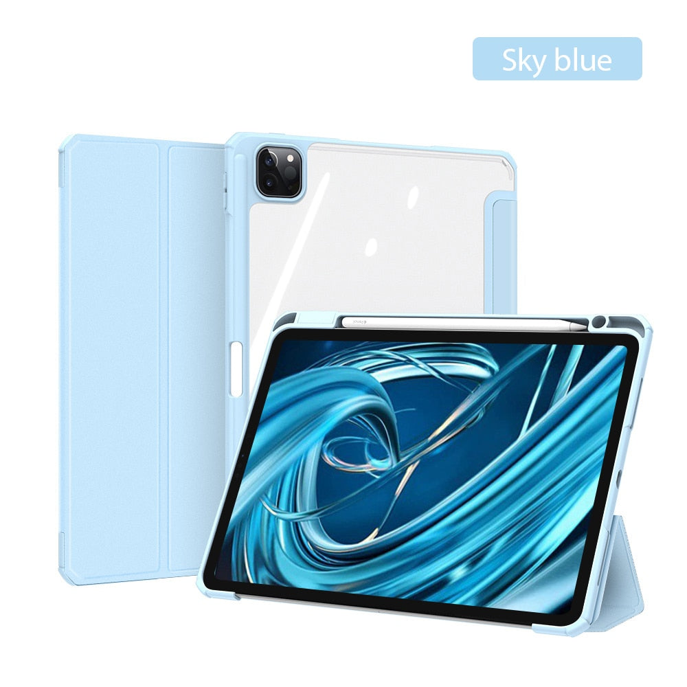 Capa Para iPad Com Suporte Apple Pencil