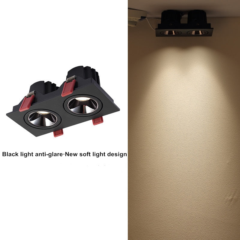 Holofote Downlight Regulável Antirreflexo LED
