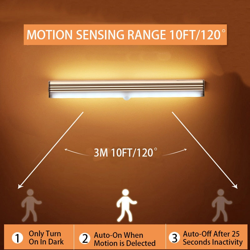 Sensor de movimento luz sem fio LED