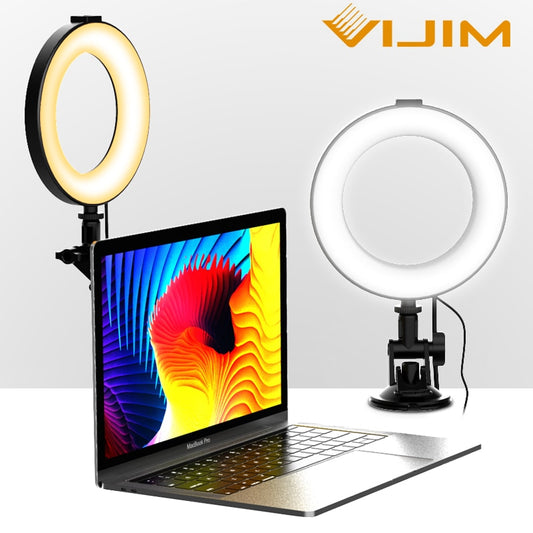 Ring Light Led Luz com Ventosa Luz de Preenchimento de Transmissão ao Vivo