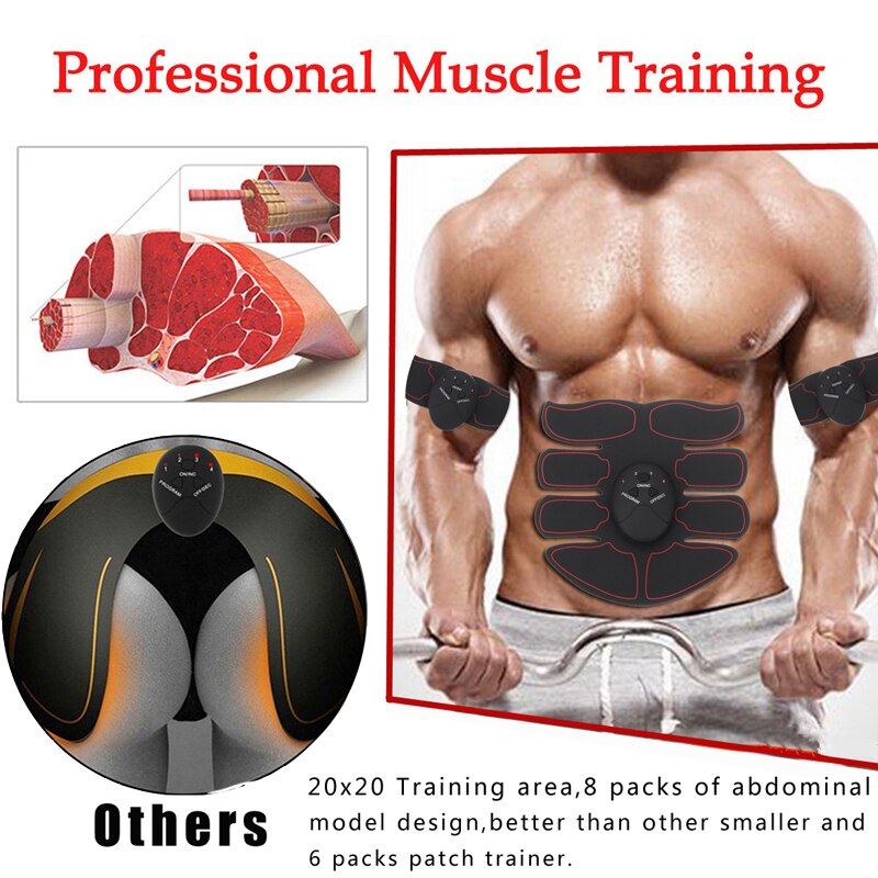 Estimulador Muscular Elétrico EMS sem fio