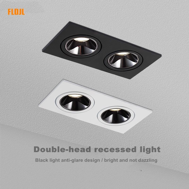 Holofote Downlight Regulável Antirreflexo LED