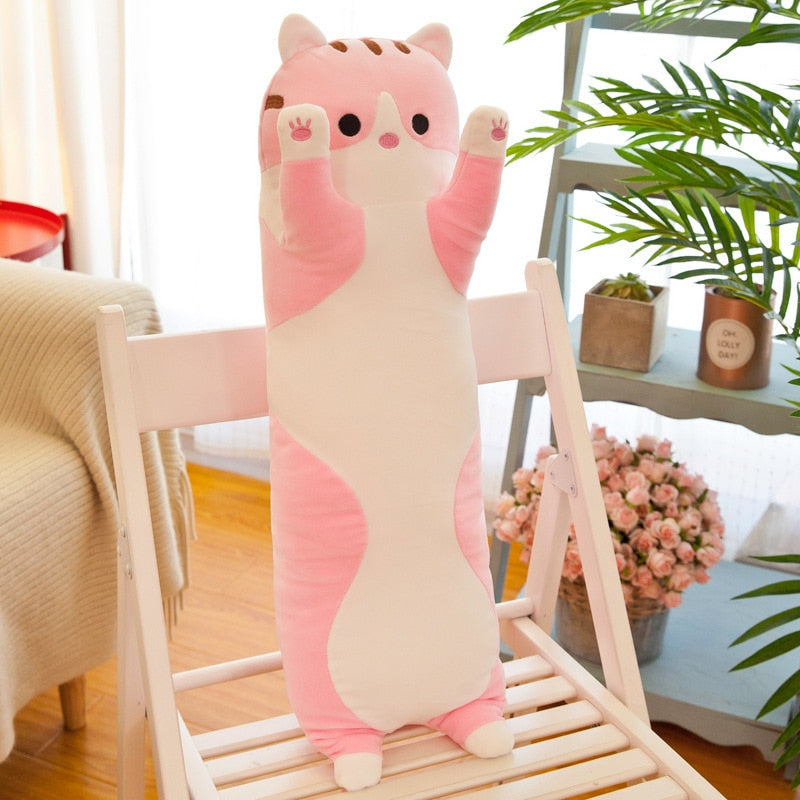 Travesseiro de Gato Peluche Macio e Bonito