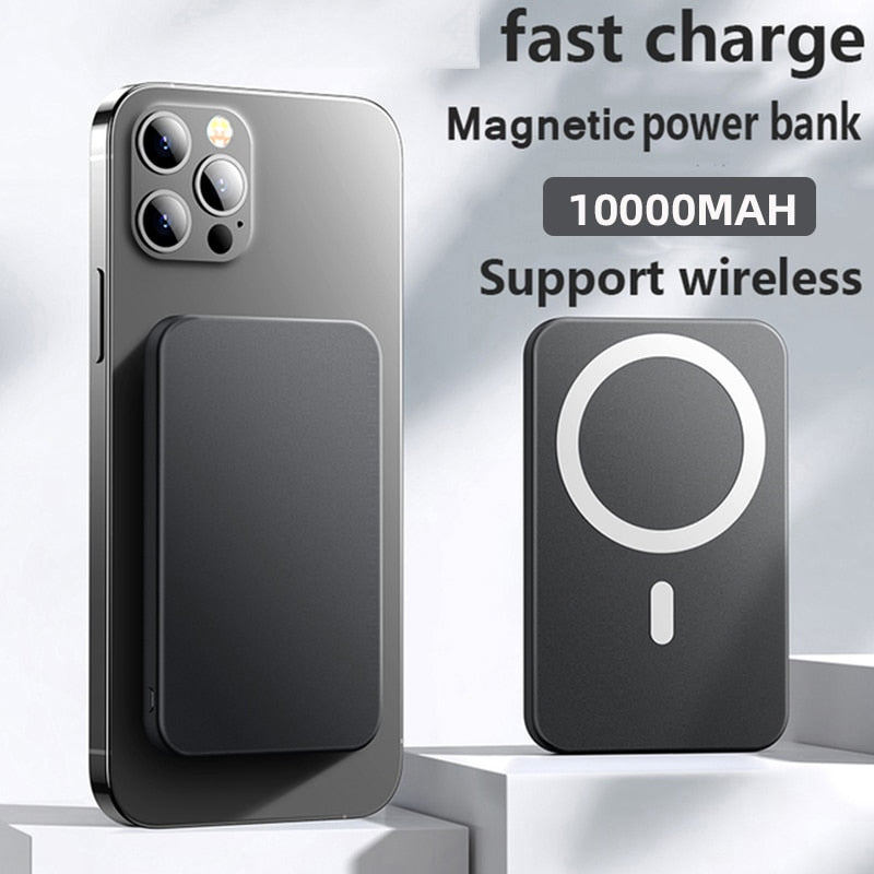10000mAh MagsSafe Portátil Magnético Sem Fio Fast Charger Bateria Externa para iPhone 13, 12, 14, Xiaomi, Samsung