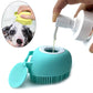 Escova Macia para Animais com Deposito em Silicone
