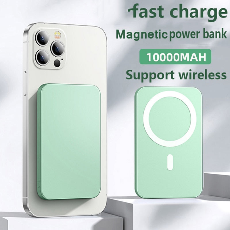 10000mAh MagsSafe Portátil Magnético Sem Fio Fast Charger Bateria Externa para iPhone 13, 12, 14, Xiaomi, Samsung