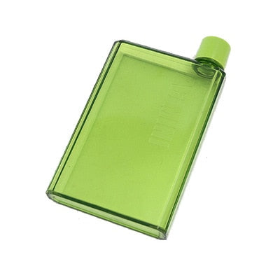 Garrafa de Água A5 A6 Plana Transparente Portatil