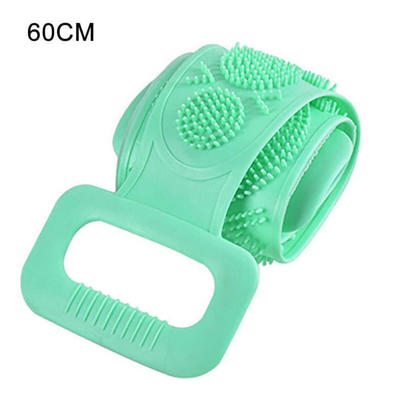 Escova Esfoliante Corporal Macia em Silicone - Ferramenta de Limpeza para Banho