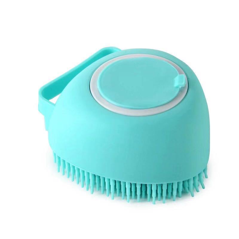 Escova Macia para Animais com Deposito em Silicone