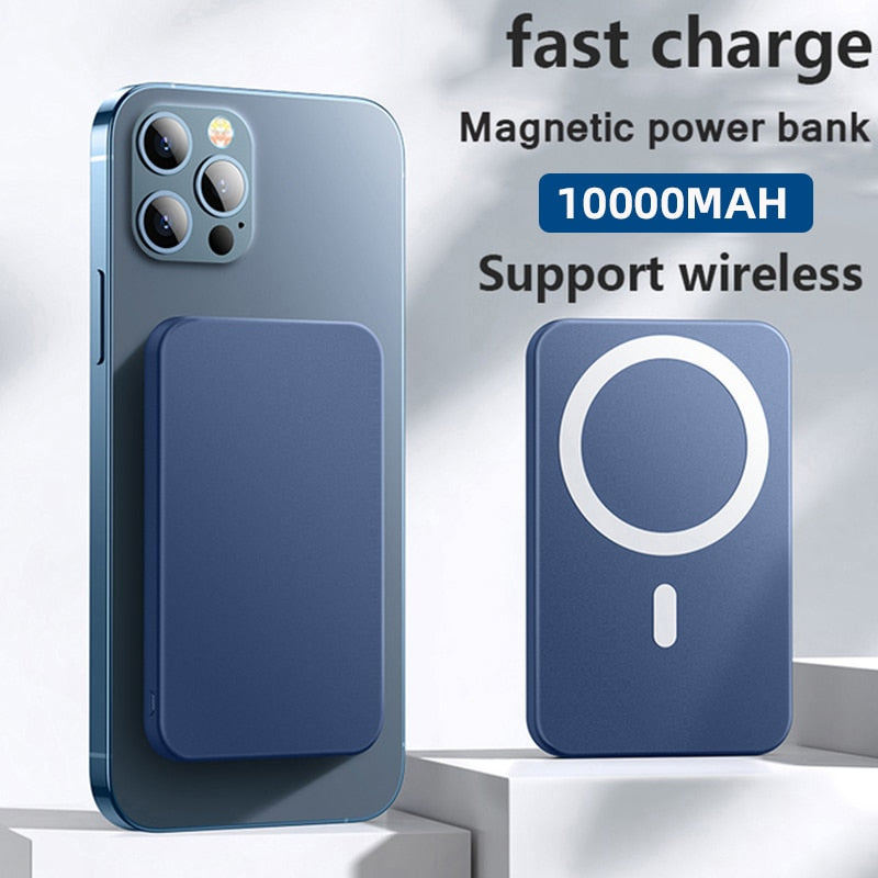 10000mAh MagsSafe Portátil Magnético Sem Fio Fast Charger Bateria Externa para iPhone 13, 12, 14, Xiaomi, Samsung