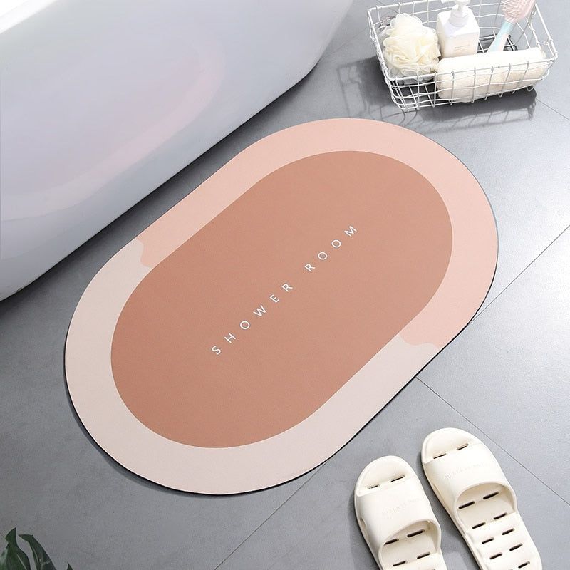 Tapete de Banho Super-absorvente de Secagem Rapida - Anti-derrapante