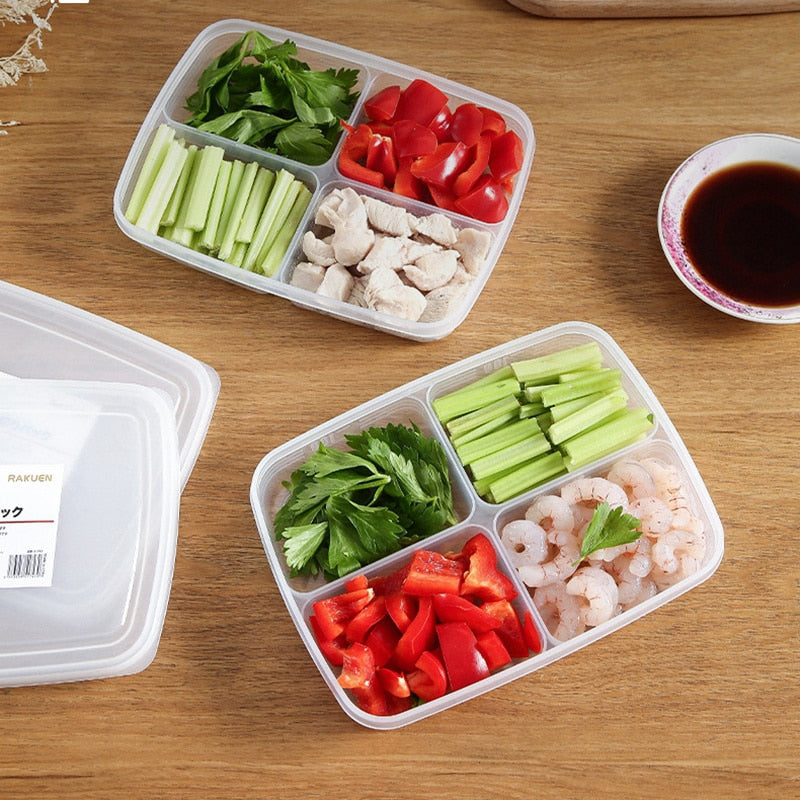 4 Grelhas Caixa de Armazenamento de Alimentos