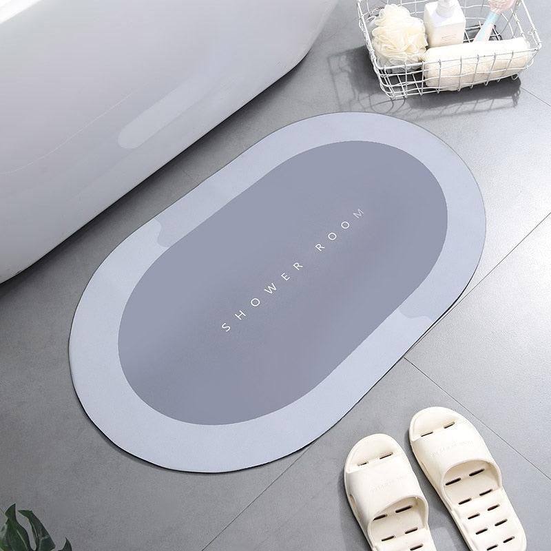 Tapete de Banho Super-absorvente de Secagem Rapida - Anti-derrapante