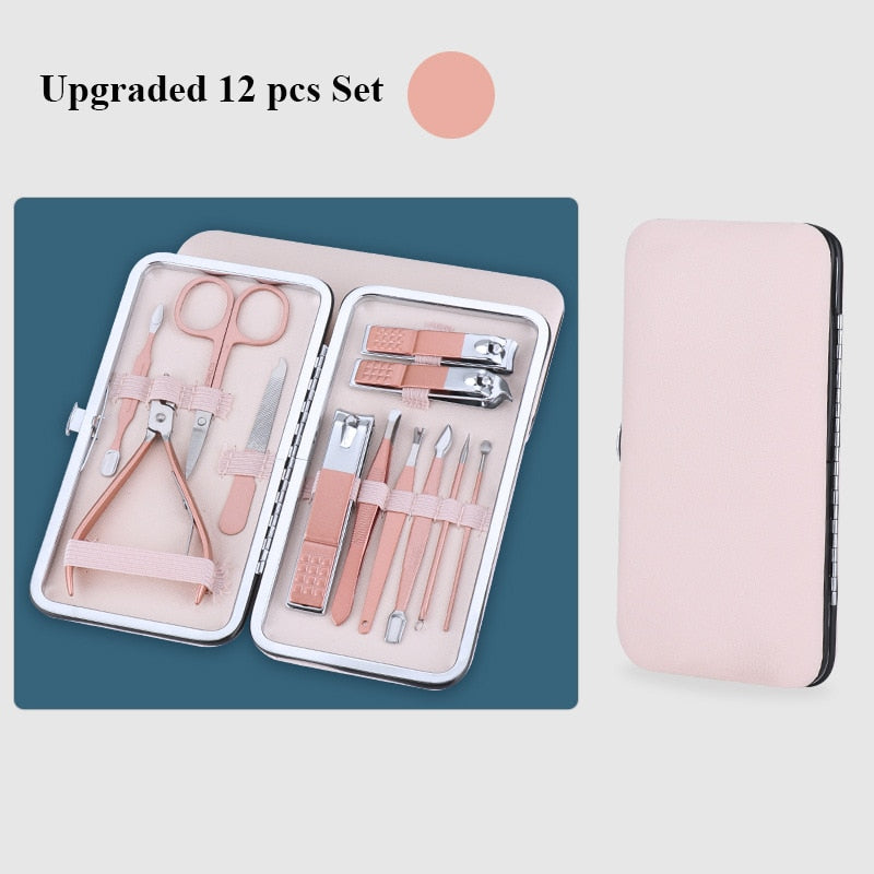 Conjunto de Manicure de Aco Inoxidavel