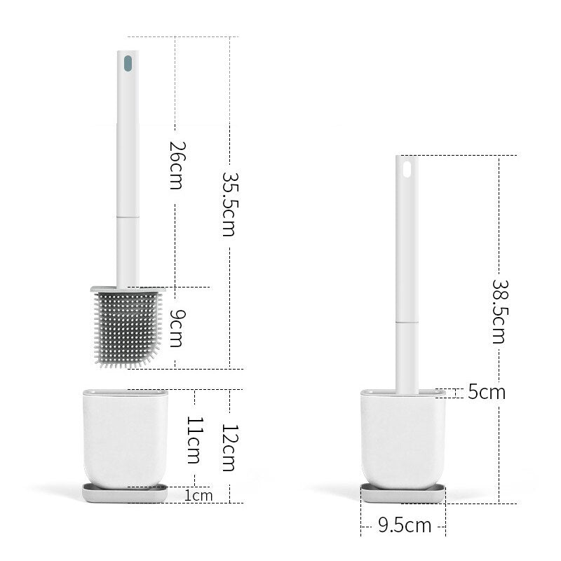 Escova de Silicone para Limpeza de Vaso Sanitario