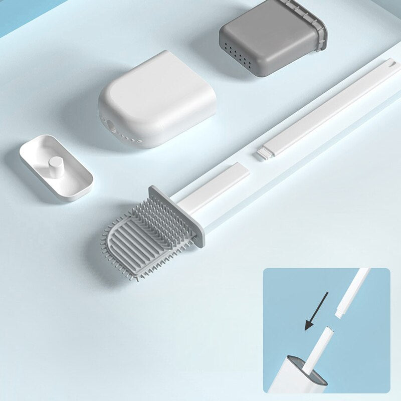 Escova de Silicone para Limpeza de Vaso Sanitario