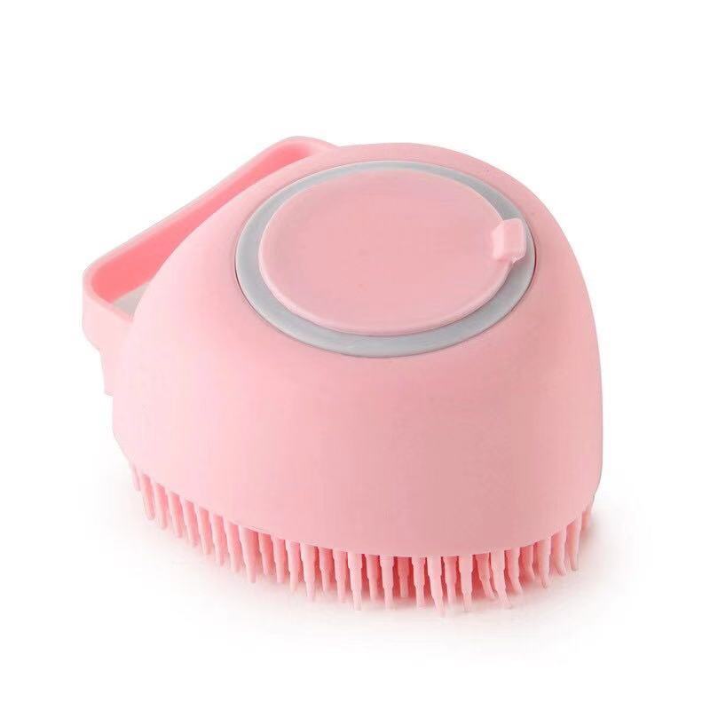 Escova Macia para Animais com Deposito em Silicone