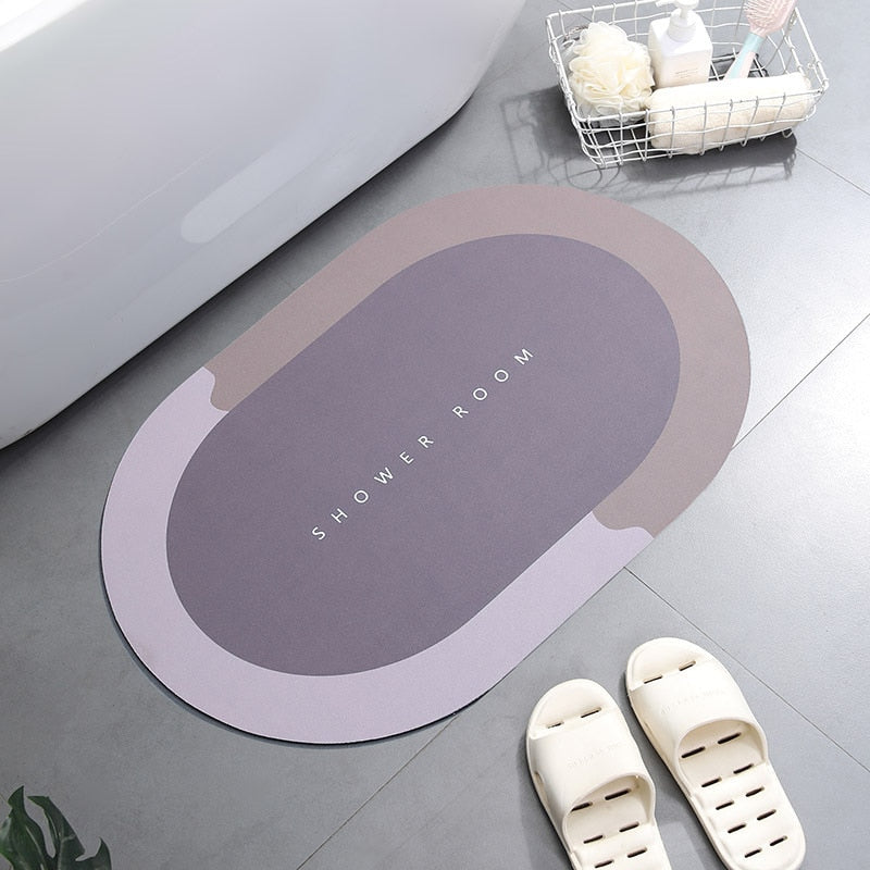Tapete de Banho Super-absorvente de Secagem Rapida - Anti-derrapante