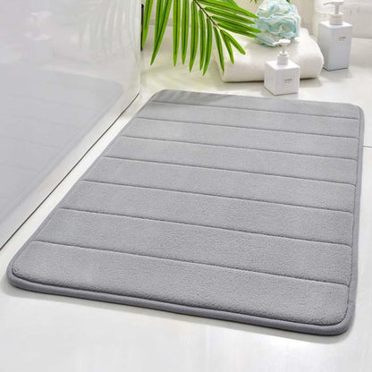Tapete de Banheiro de Lã Coral Super Absorvente