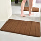 Tapete de Banheiro de Lã Coral Super Absorvente