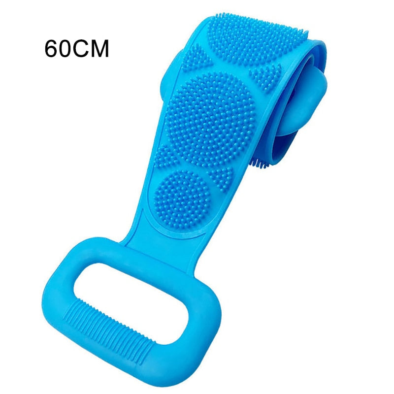 Escova Esfoliante Corporal Macia em Silicone - Ferramenta de Limpeza para Banho