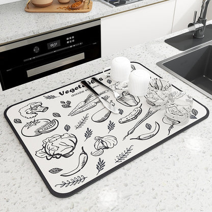 Tapete de Banca de Cozinha Super-Absorvente