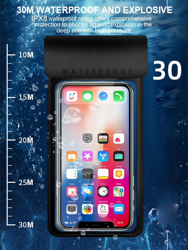 Capa à prova de água universal IPX8 30 metros para Telemovel