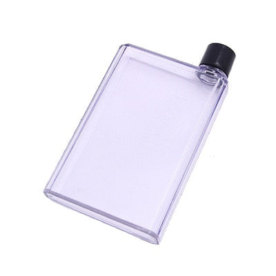 Garrafa de Água A5 A6 Plana Transparente Portatil