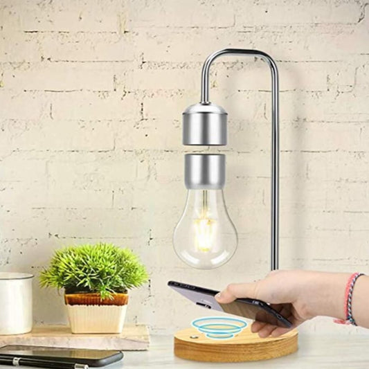 Lampada de Levitacao Magnetica com Carregador Sem Fios