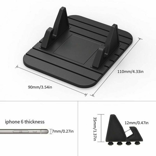 Suporte Anti-Derrapante de Silicone para Carro