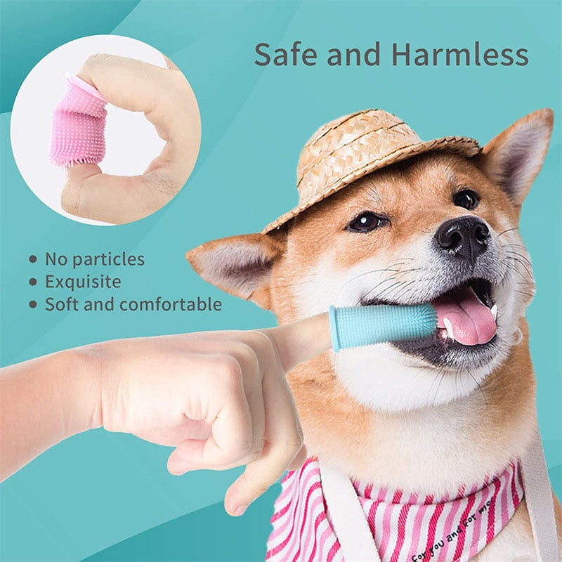 Escova de Dentes Super Macia para Animais de Estimacao