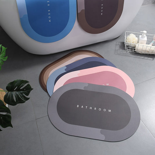 Tapete de Banho Super-absorvente de Secagem Rapida - Anti-derrapante