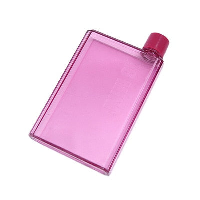 Garrafa de Água A5 A6 Plana Transparente Portatil