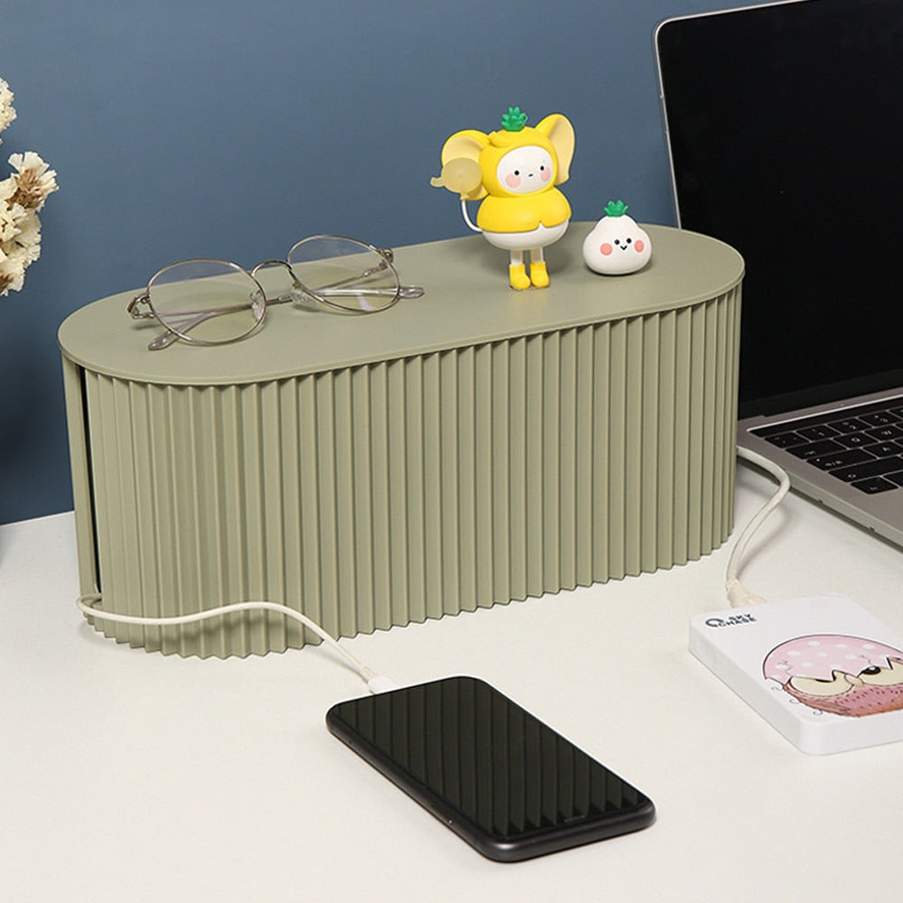 Box de Armazenamento de Tomada, Armazenamento Cabos e Carregadores, Router WiFi