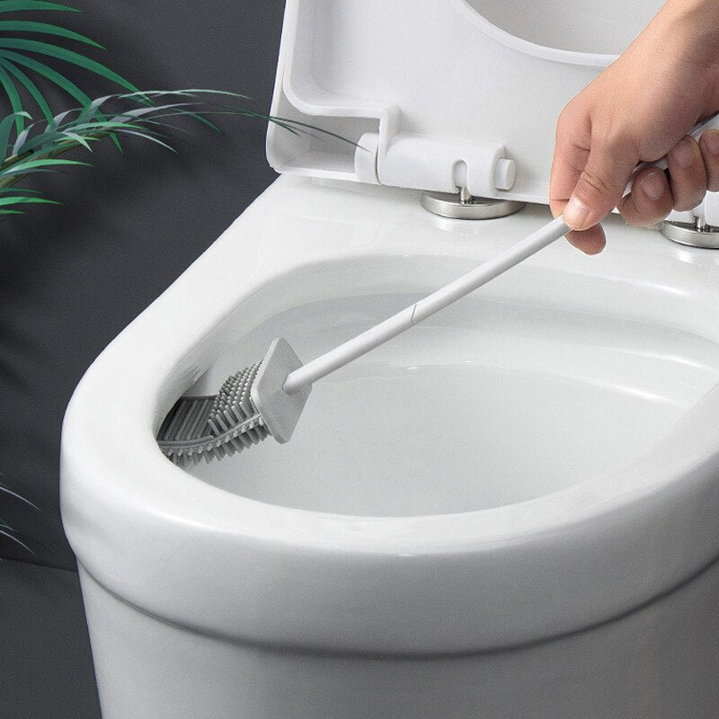 Escova de Silicone para Limpeza de Vaso Sanitario