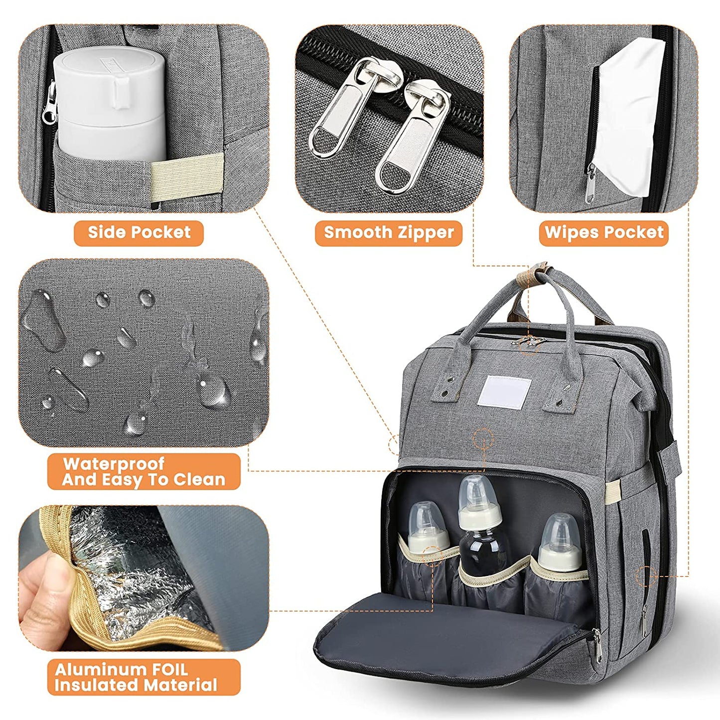 Mochila com Berço Portátil para Mamã