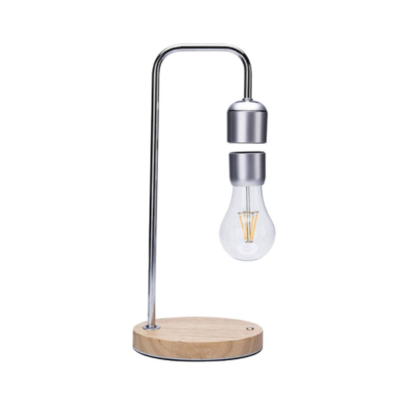 Lampada de Levitacao Magnetica com Carregador Sem Fios