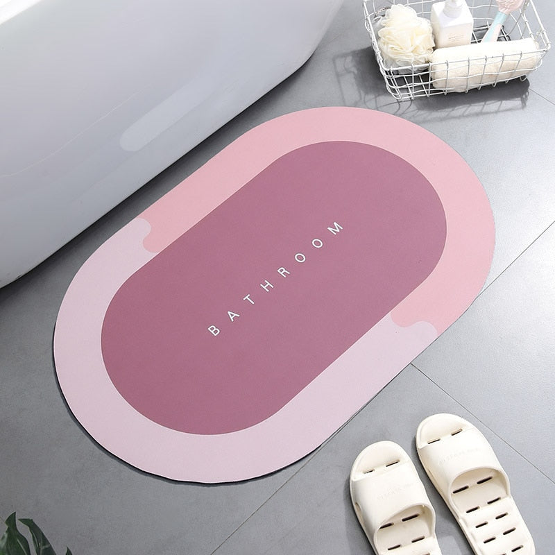 Tapete de Banho Super-absorvente de Secagem Rapida - Anti-derrapante